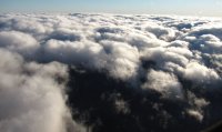 Above the cloud in wave