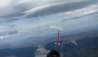 Lenticular Clouds while flying Wave