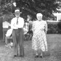 Edgar and Jessie Bogan at the 1954 Bogan family reunion.