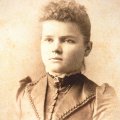 Jessie May Smith as a young woman. Probably her school graduation picture. About 1893.